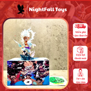 Mô hình Luffy Gear 5 Onepiece dáng chiến đấu cầm sét siêu ngầu