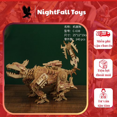 Mô hình tự ráp gỗ 3D Robot Tranphormer trưng bày cho bé - Ảnh 5