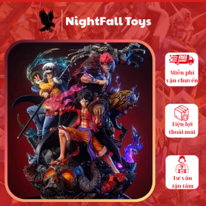 Mô hình One Piece - Siêu tân tinh ba Thuyền Trưởng LAW KID LUFFY