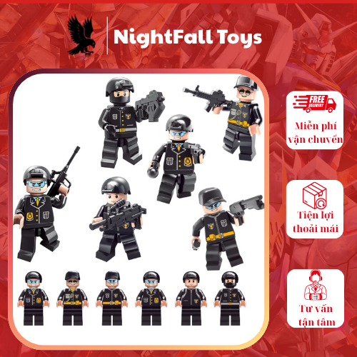 Lắp Ghép Lính Swat, Lính Thủy Đánh Bộ, Lính Đặc Nhiệm DELTA - Ảnh 3