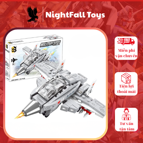 119 Chi Tiết – Bộ Đồ Chơi Lắp Ghép Mô Hình Máy Bay Chiến Đấu, Lắp Ráp Mô Hình Máy Bay Phản Lực