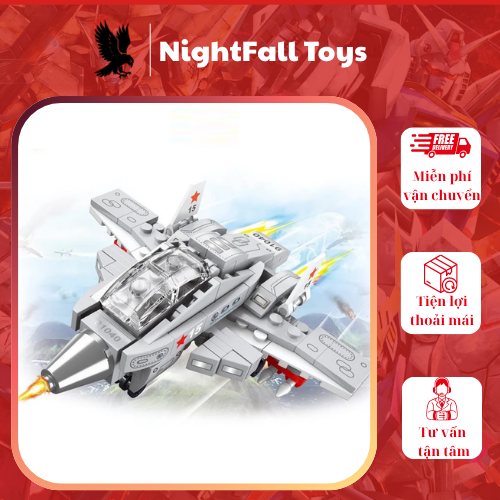119 Chi Tiết – Bộ Đồ Chơi Lắp Ghép Mô Hình Máy Bay Chiến Đấu, Lắp Ráp Mô Hình Máy Bay Phản Lực - Ảnh 2