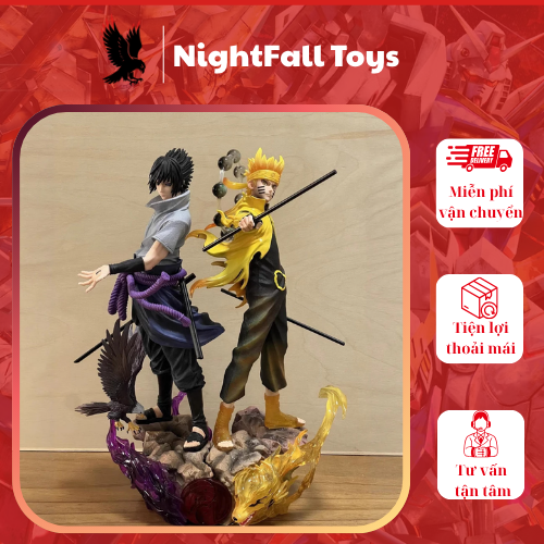 Mô hình Naruto Ánh Sáng đại chiến Sasuke Bóng Tối - siêu to cực nét - Ảnh 3
