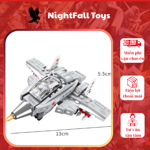 119 Chi Tiết – Bộ Đồ Chơi Lắp Ghép Mô Hình Máy Bay Chiến Đấu, Lắp Ráp Mô Hình Máy Bay Phản Lực - Ảnh 3