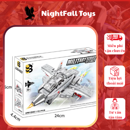 119 Chi Tiết – Bộ Đồ Chơi Lắp Ghép Mô Hình Máy Bay Chiến Đấu, Lắp Ráp Mô Hình Máy Bay Phản Lực - Ảnh 4